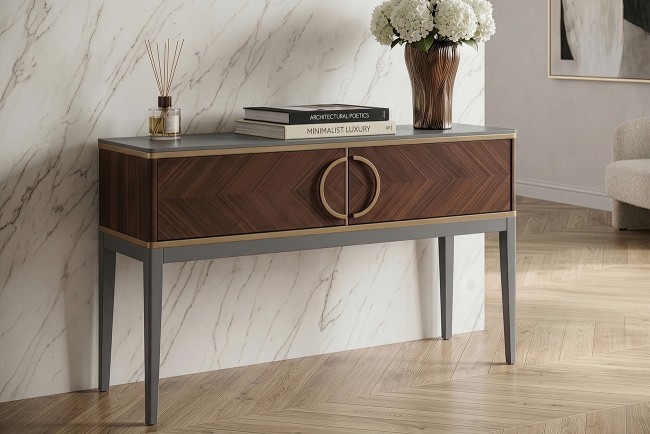 Консоль шпон 2 ящика 120*80*35см (TT-00016517)