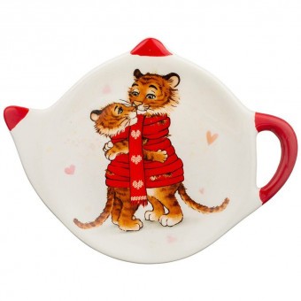 Подставка под чайные пакетики "тигриные истории" 12*8,5*1,5 см Agness (358-1916) Подставка под чайные пакетики "тигриные истории" 12*8,5*1,5 см Agness (358-1916)