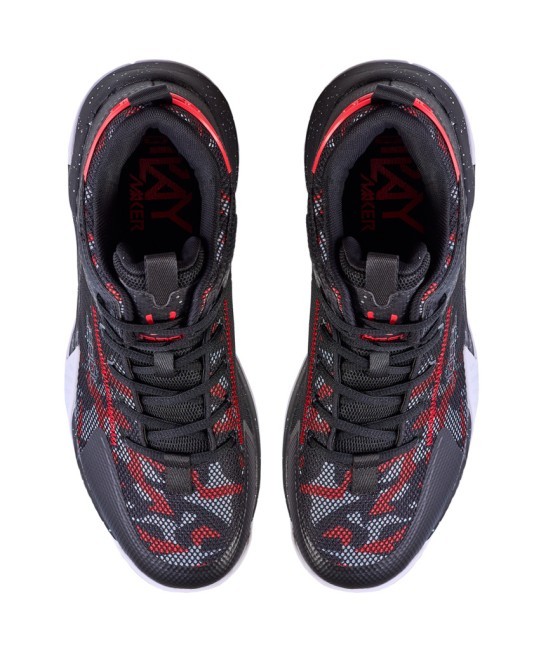 БЕЗ УПАКОВКИ Кроссовки баскетбольные JOGEL Playmaker, Black/red (2131912)