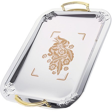 Наб/подносов мет. Mayer&Boch 3пр рез/зол/руч (3677)