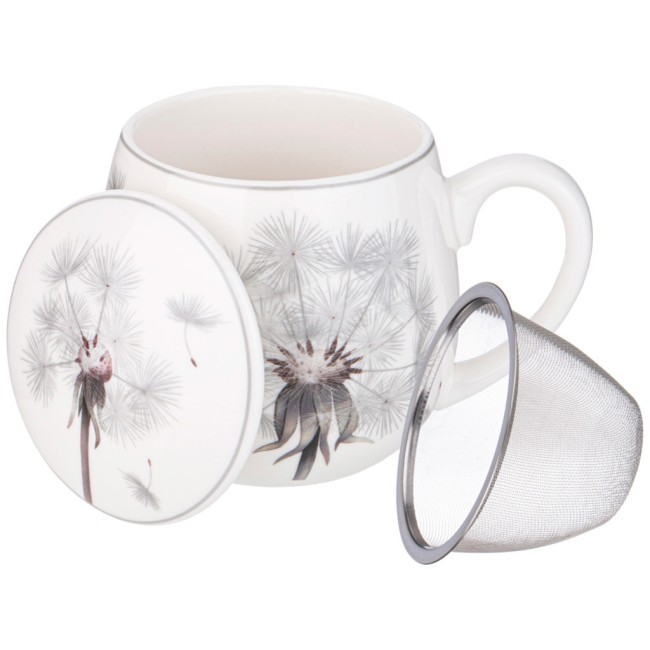 Кружка заварочная lefard dandelion с металл. ситом и фарфор. крышкой 420 мл Lefard (87-285) Кружка заварочная lefard dandelion с металл. ситом и фарфор. крышкой 420 мл Lefard (87-285)