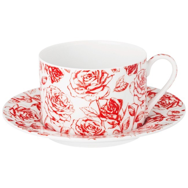 Чайная пара lefard "roses" 200 мл Lefard (86-2564)