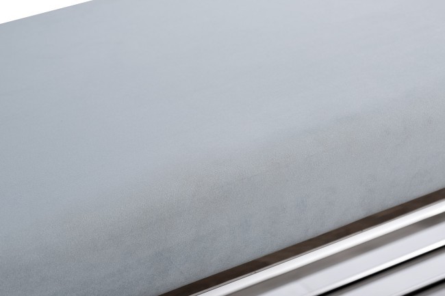 Банкетка голубой велюр/хром 120*40*47см (TT-00007869) Банкетка голубой велюр/хром 120*40*47см (TT-00007869)