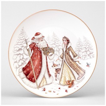 Тарелка закусочная lefard "морозко" 20,5 см  Lefard (85-2038)