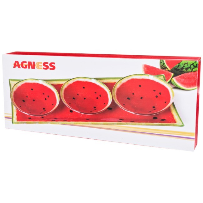 Набор для закусок 4 пр.: блюдо 38*15,5 см, 3 салатника, диаметр=12 см Lefard (33-136) Набор для закусок 4 пр.: блюдо 38*15,5 см, 3 салатника, диаметр=12 см Lefard (33-136)