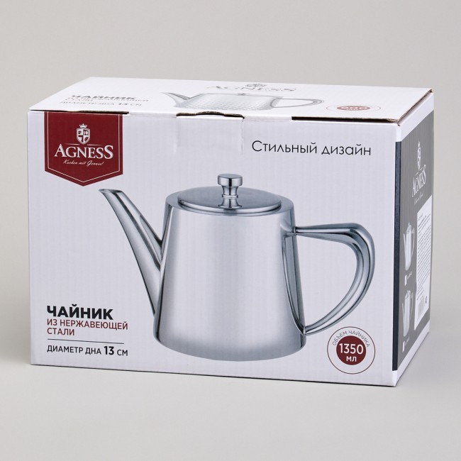 Чайник agness, 1350 мл Agness (916-432)