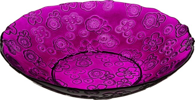 Фруктовница "флора" диаметр=32 см.лиловая без упаковки SAN MIGUEL (600-623) Фруктовница "флора" диаметр=32 см.лиловая без упаковки SAN MIGUEL (600-623)