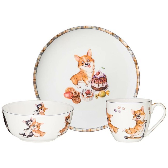 Набор посуды обеденный lefard "лучшие друзья" 3 пр. Lefard (415-2176)