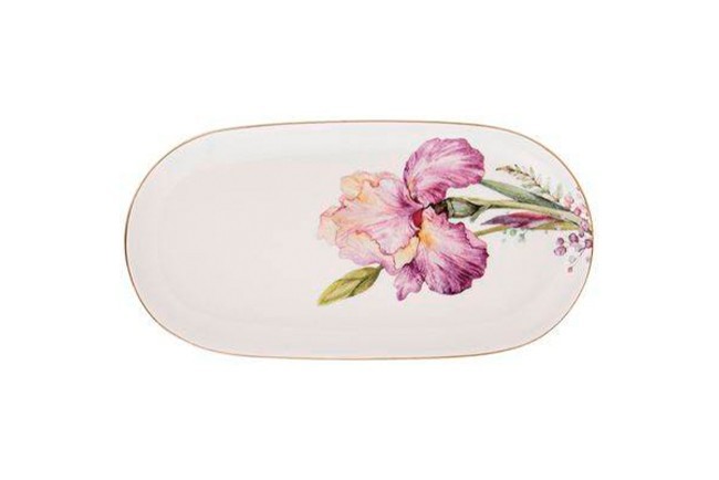 Блюдо овальное lefard "irises" 20,5 см Lefard (590-339)