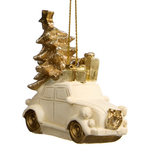 Елочное украшение "машина с елкой" 7х3,5х6,5 см Lefard (162-1320)