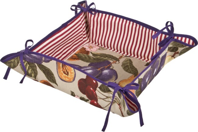 Сухарница 37*37см "фруктовый сад", х/б 100% SANTALINO (850-805-9)