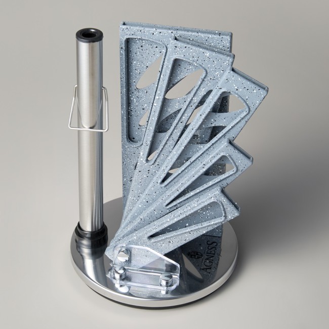 Набор ножей agness с ножницами и мусатом на пластиковой подставке, 8 предметов Agness (911-642) Набор ножей agness с ножницами и мусатом на пластиковой подставке, 8 предметов Agness (911-642)