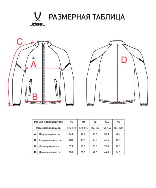 Куртка спортивная JÖGEL CAMP 2 Lined Jacket, серый, детский (2112544)