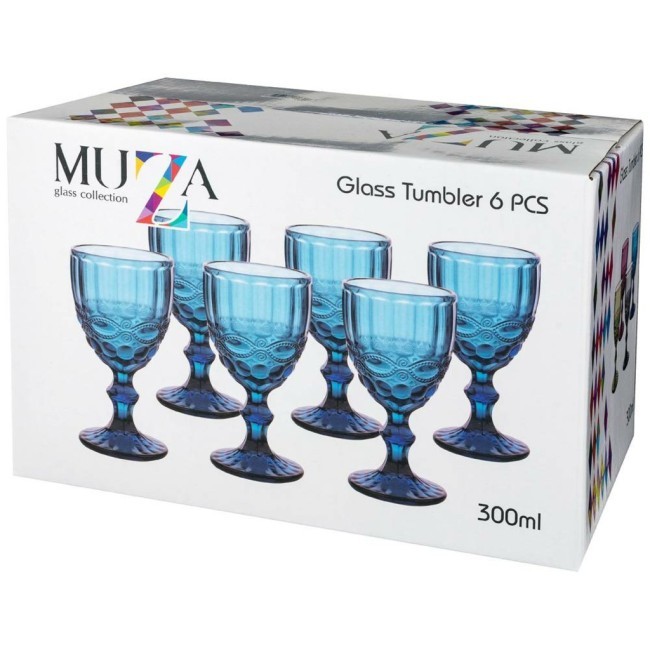 Набор бокалов для вина "серпентина" из 6шт. серия "muza color" 300мл. / в=17 см Lefard (781-104) Набор бокалов для вина "серпентина" из 6шт. серия "muza color" 300мл. / в=17 см Lefard (781-104)