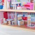 Деревянный кукольный домик "Открытый коттедж", с мебелью 16 предметов в наборе, для кукол 12 см (65054_KE)
