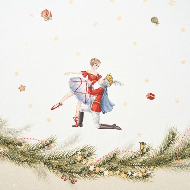 Скатерть круглая  "щелкунчик" ,220см бежевый 100% хлопок , твил Lefard (850-757-26)