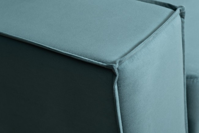 Диван Bergamo трехм.раскл.угл. правый вел.бирюз.Vel43 250*160*90 (TT-00006385)