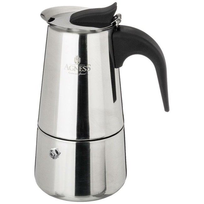 Кофеварка гейзерная "монблан", 200 мл на 4 чашки Agness (944-002)