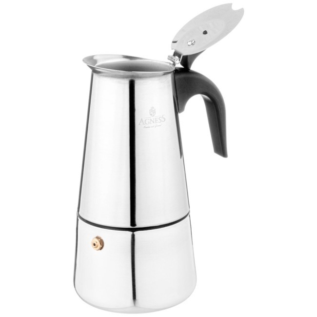 Кофеварка гейзерная "монблан", 200 мл на 4 чашки Agness (944-002)