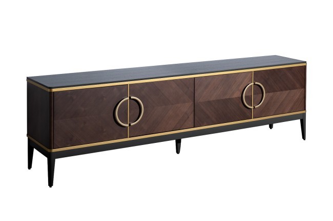 Тумба под ТВ 4-х дверная шпон 200*58*40см (TT-00016522)