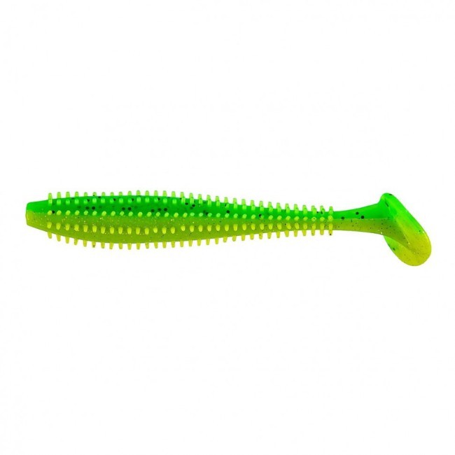 Виброхвост Helios Shaggy 3,35"/8,5 см, цвет Green Lime 5 шт HS-16-010 (77773)