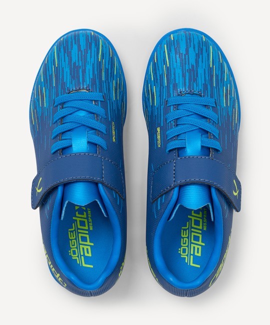 БЕЗ УПАКОВКИ Бутсы многошиповые JOGEL Rapido TF Navy/blue/green, детский (1586576)