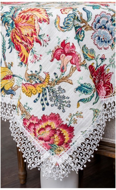 Скатерть 140*180 см. 100% хлопок, белая SANTALINO (850-835-71)