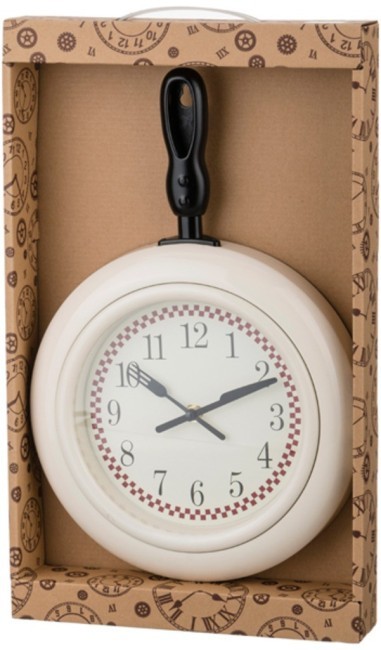 Часы настенные кварцевые "chef kitchen" 25,2*38*4,5 см.диаметр циферблата=17 см. Lefard (220-166)