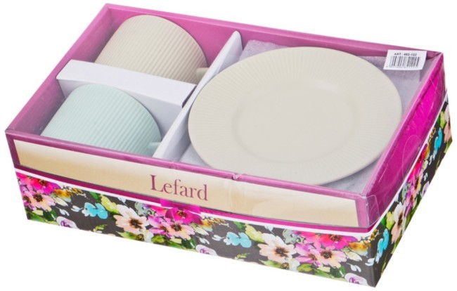 Чайный набор на 2 персоны 4 пр 280 мл. Lefard (482-122) Чайный набор на 2 персоны 4 пр 280 мл. Lefard (482-122)