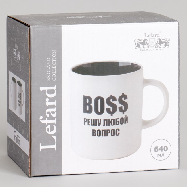 Кружка lefard 540мл "boss решу любой вопрос" 9.5*7.6*11.1cm Lefard (260-1028) Кружка lefard 540мл "boss решу любой вопрос" 9.5*7.6*11.1cm Lefard (260-1028)