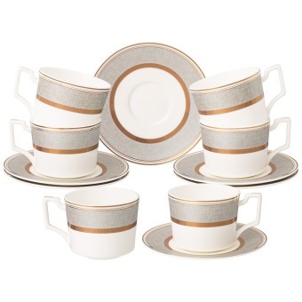 Чайный набор lefard "emerald" на 6 пер. 12 пр. 250 мл Lefard (440-288)