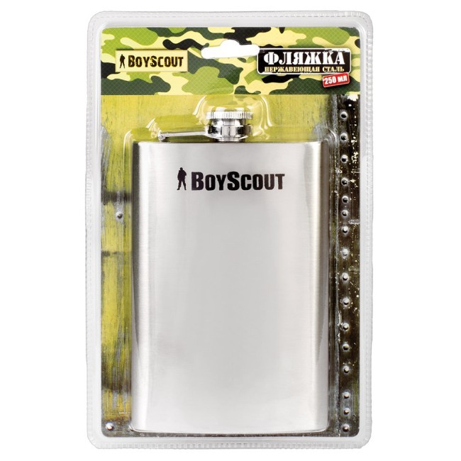 Фляжка Boyscout 250 мл нержавеющая сталь 61443 (69175) Фляжка Boyscout 250 мл нержавеющая сталь 61443 (69175)