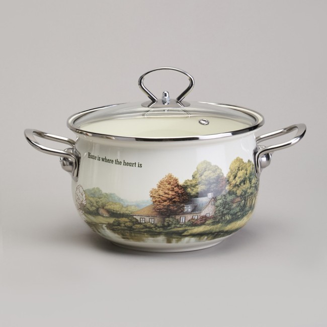 Набор кастрюль эмалированный, серия "family house" 6пр. 2,0/2,8/3,8л диа.18/20/22см Agness (943-106) Набор кастрюль эмалированный, серия "family house" 6пр. 2,0/2,8/3,8л диа.18/20/22см Agness (943-106)