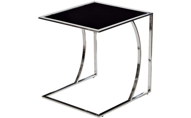 Стол журнальный 50*45*49 черный/серебро (00002964)