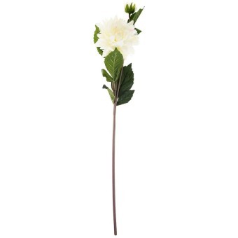 Цветок искусственный "георгин" цвет белый, 65 см. Lefard (21-2028)