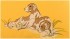 Подушка декоративная " охота" 45х45, жёлтая , вышивка. SANTALINO (850-846-61)
