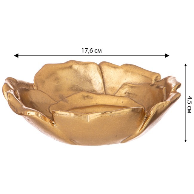 Поднос декоративный коллекция "рококо", 17,6*17,6*4,5cm Lefard (504-401)