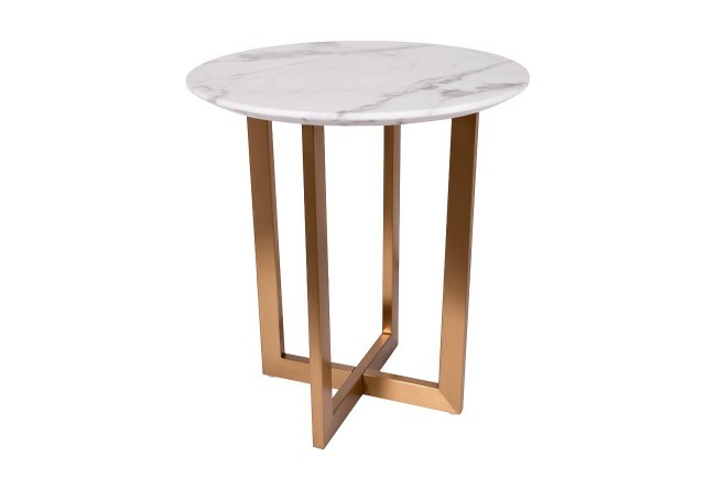 Стол журнальный Pearl White d55*57,2см (TT-00002030)