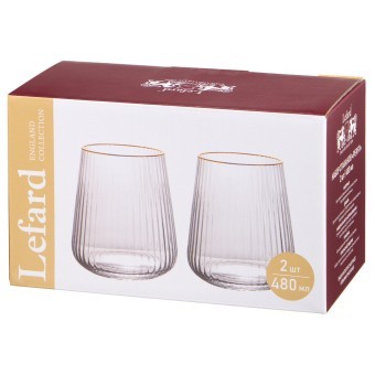 Набор стаканов "perfo" из 2 шт. 480 мл Lefard (685-118)