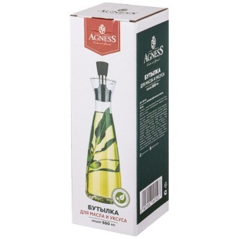 Бутылка для масла agness "монблан" 500 мл Agness (894-152) Бутылка для масла agness "монблан" 500 мл Agness (894-152)