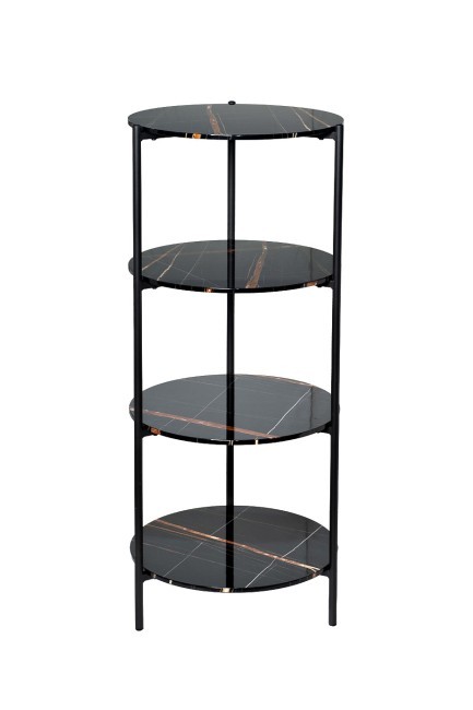 Стеллаж черный d80*139см (TT-00009987)