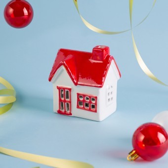 Статуэтка "домик" с led-подсветкой 9,5х7х11 см Lefard (146-2233)