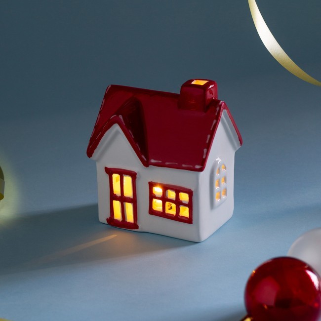 Статуэтка "домик" с led-подсветкой 9,5х7х11 см Lefard (146-2233)