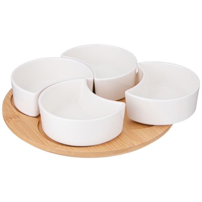 Менажница lefard "native" 4 секции на дерев.подставке 23*6,5 см Lefard (263-1349)