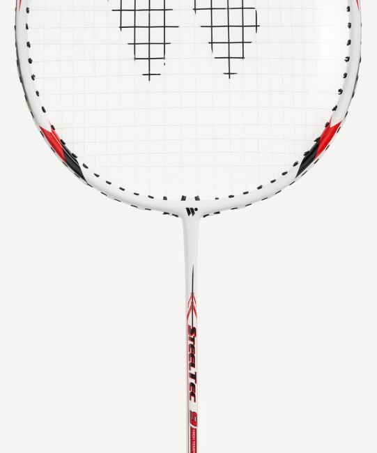 Набор для бадминтона WISH Steeltec 9, 2 ракетки, белый/красный (1585197)