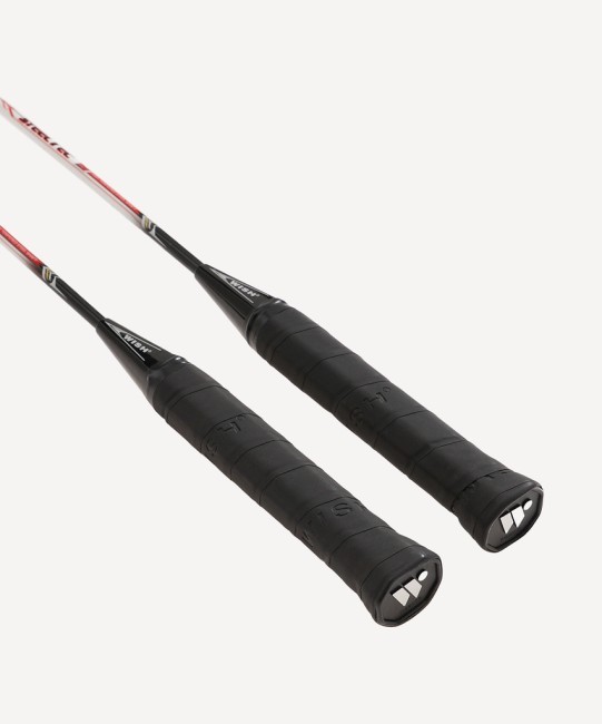 Набор для бадминтона WISH Steeltec 9, 2 ракетки, белый/красный (1585197)