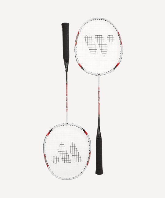 Набор для бадминтона WISH Steeltec 9, 2 ракетки, белый/красный (1585197)
