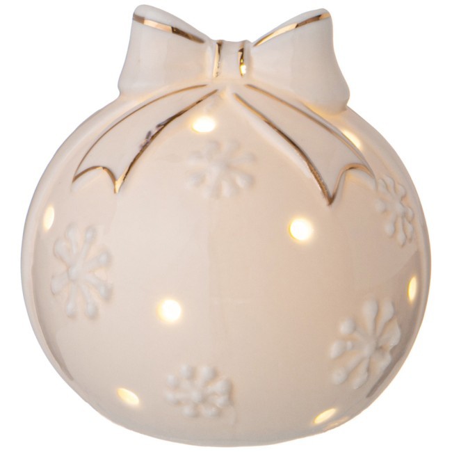 Фигурка "шар" с led-подсветкой 9,2*8,9*9,4* см Lefard (146-2128)