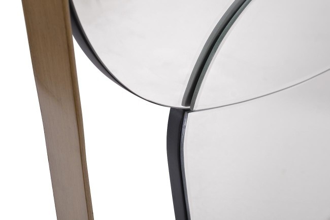 Зеркало в металлич. раме цвет золото  91*102см (TT-00003631)