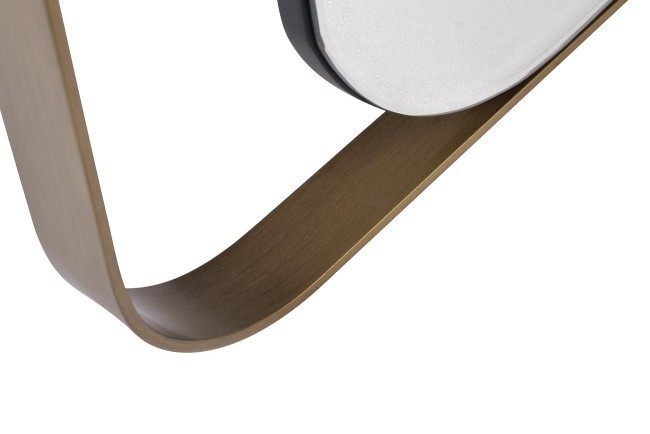 Зеркало в металлич. раме цвет золото  91*102см (TT-00003631)